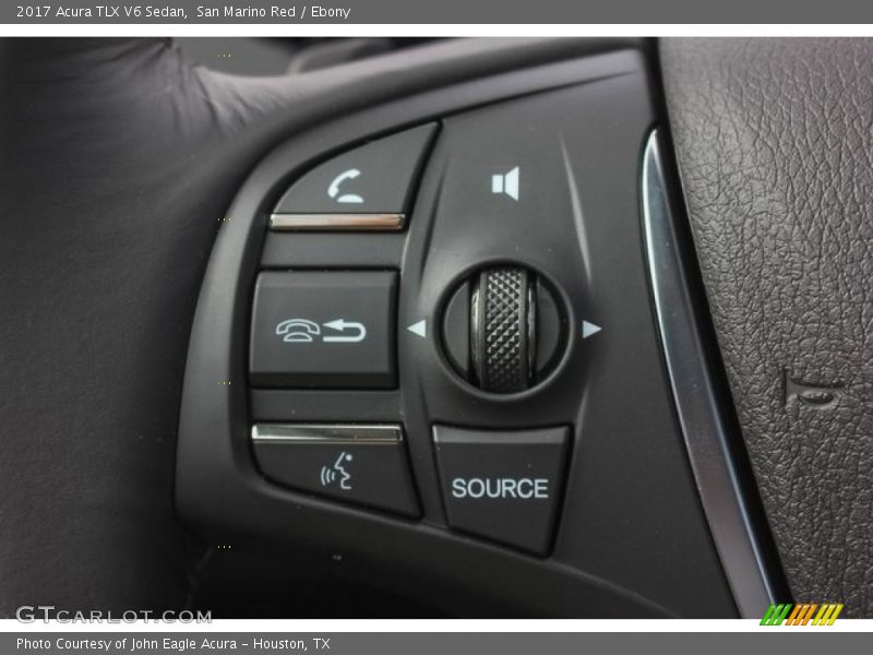 San Marino Red / Ebony 2017 Acura TLX V6 Sedan