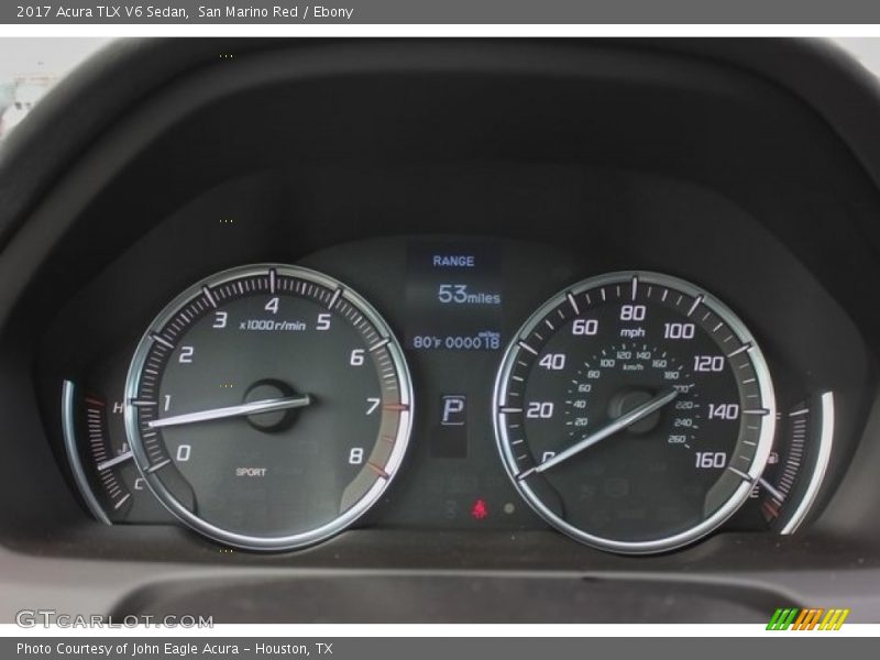 San Marino Red / Ebony 2017 Acura TLX V6 Sedan