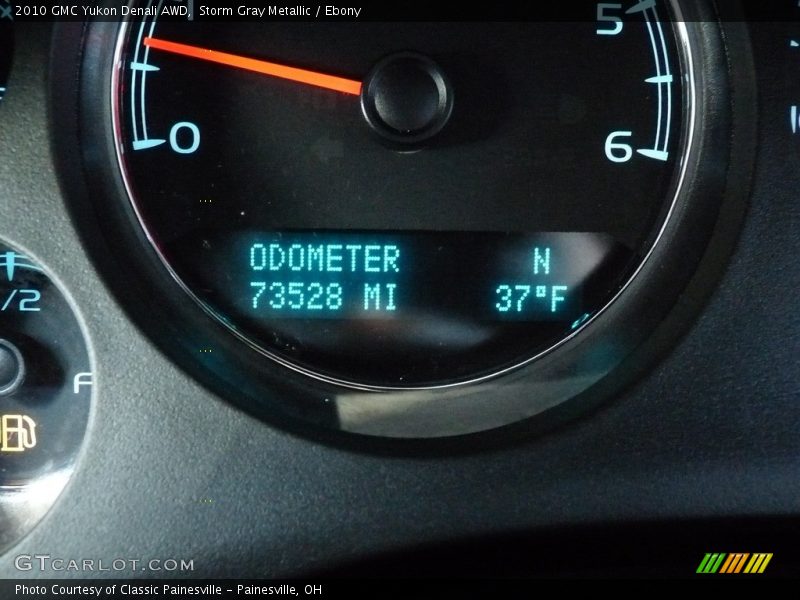 Storm Gray Metallic / Ebony 2010 GMC Yukon Denali AWD