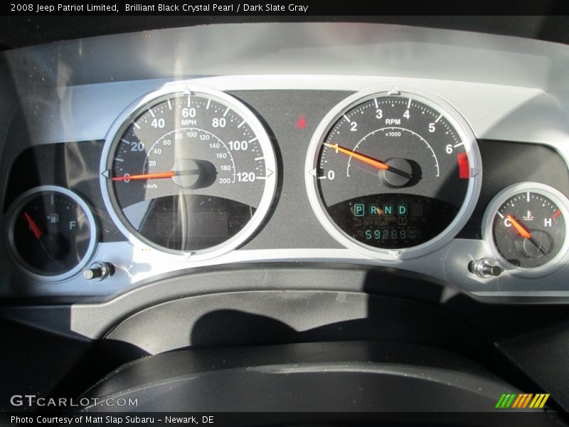 Brilliant Black Crystal Pearl / Dark Slate Gray 2008 Jeep Patriot Limited