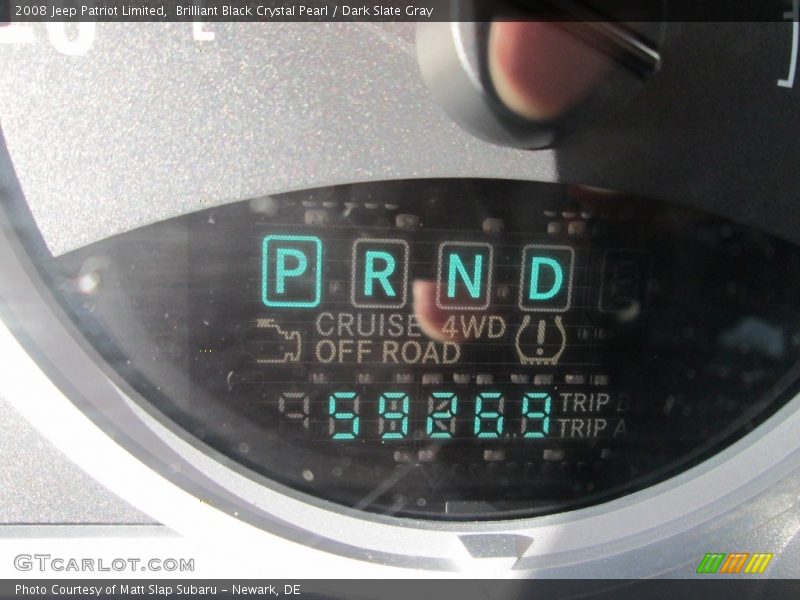 Brilliant Black Crystal Pearl / Dark Slate Gray 2008 Jeep Patriot Limited