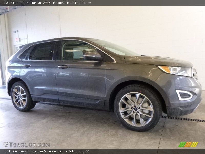 Magnetic Metallic / Ebony 2017 Ford Edge Titanium AWD