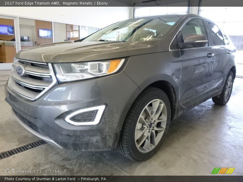 Magnetic Metallic / Ebony 2017 Ford Edge Titanium AWD