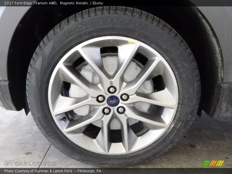 Magnetic Metallic / Ebony 2017 Ford Edge Titanium AWD