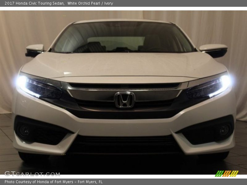 White Orchid Pearl / Ivory 2017 Honda Civic Touring Sedan