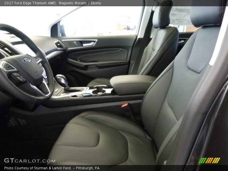Magnetic Metallic / Ebony 2017 Ford Edge Titanium AWD
