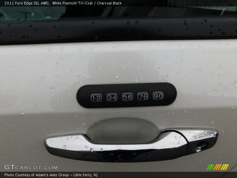 White Platinum Tri-Coat / Charcoal Black 2011 Ford Edge SEL AWD