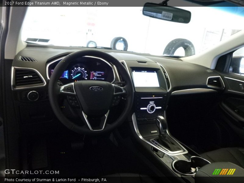 Magnetic Metallic / Ebony 2017 Ford Edge Titanium AWD