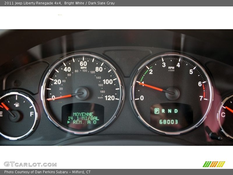 Bright White / Dark Slate Gray 2011 Jeep Liberty Renegade 4x4