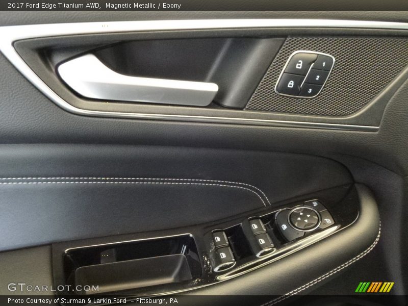 Magnetic Metallic / Ebony 2017 Ford Edge Titanium AWD