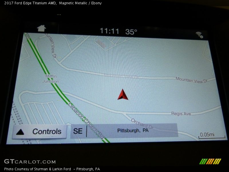 Magnetic Metallic / Ebony 2017 Ford Edge Titanium AWD