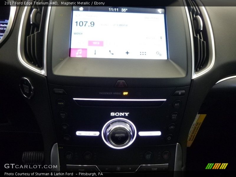 Magnetic Metallic / Ebony 2017 Ford Edge Titanium AWD