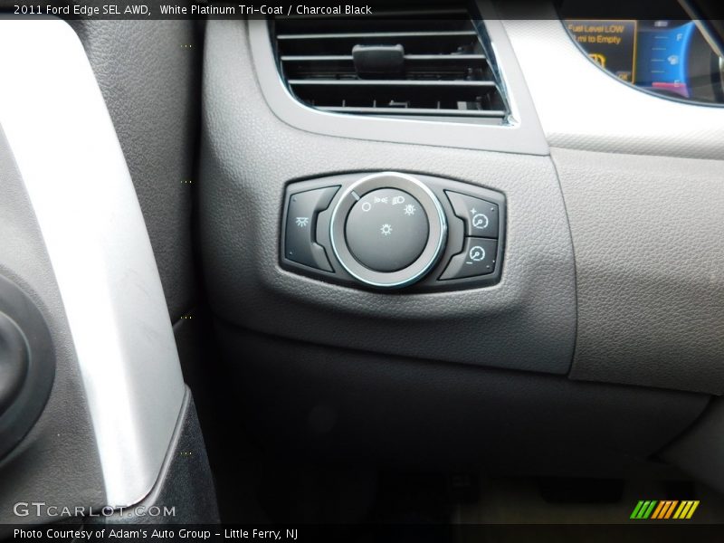 White Platinum Tri-Coat / Charcoal Black 2011 Ford Edge SEL AWD