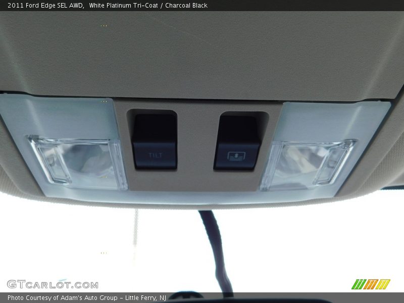 White Platinum Tri-Coat / Charcoal Black 2011 Ford Edge SEL AWD