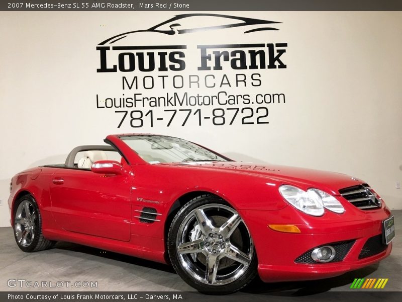 Mars Red / Stone 2007 Mercedes-Benz SL 55 AMG Roadster