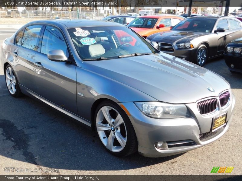 Tasman Green Metallic / Black 2009 BMW 3 Series 335i Sedan