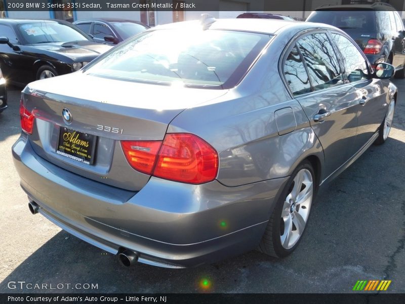 Tasman Green Metallic / Black 2009 BMW 3 Series 335i Sedan