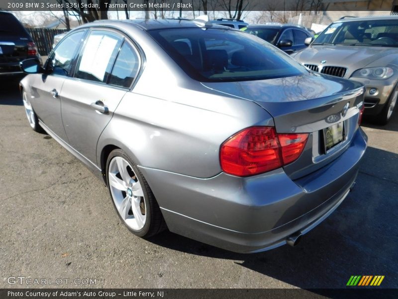 Tasman Green Metallic / Black 2009 BMW 3 Series 335i Sedan