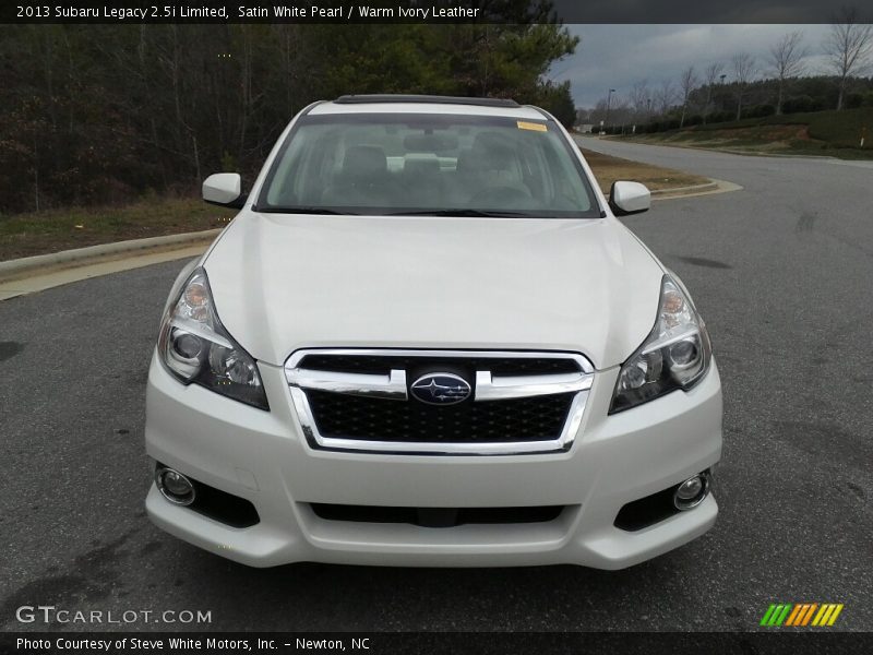 Satin White Pearl / Warm Ivory Leather 2013 Subaru Legacy 2.5i Limited