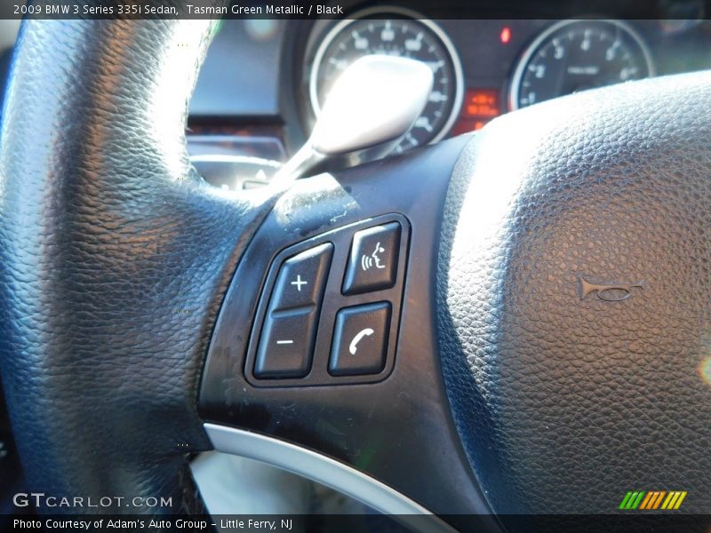 Tasman Green Metallic / Black 2009 BMW 3 Series 335i Sedan