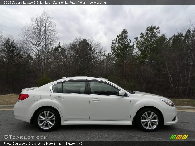 Satin White Pearl / Warm Ivory Leather 2013 Subaru Legacy 2.5i Limited