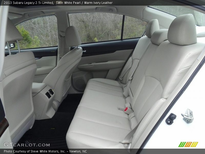 Satin White Pearl / Warm Ivory Leather 2013 Subaru Legacy 2.5i Limited
