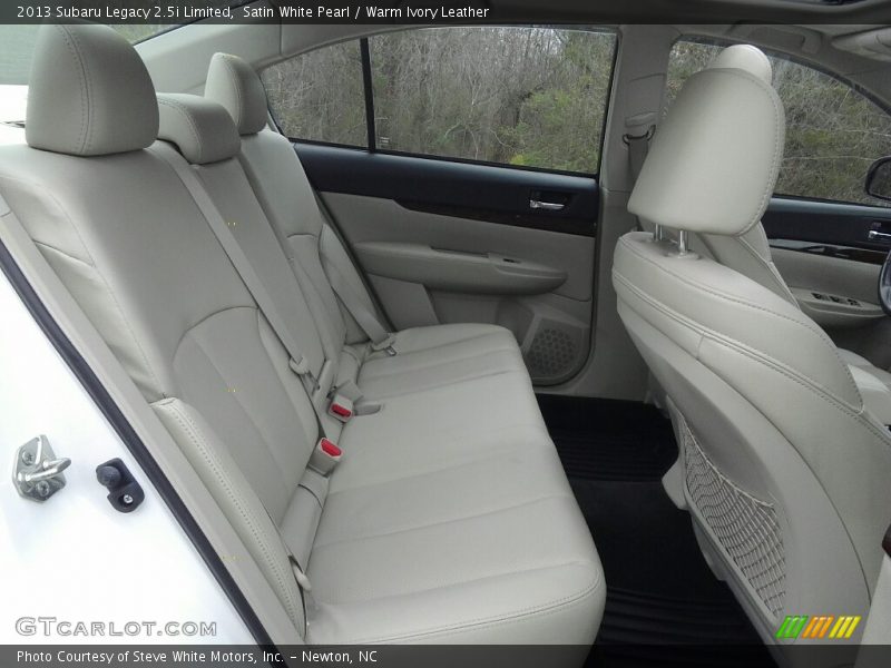 Satin White Pearl / Warm Ivory Leather 2013 Subaru Legacy 2.5i Limited
