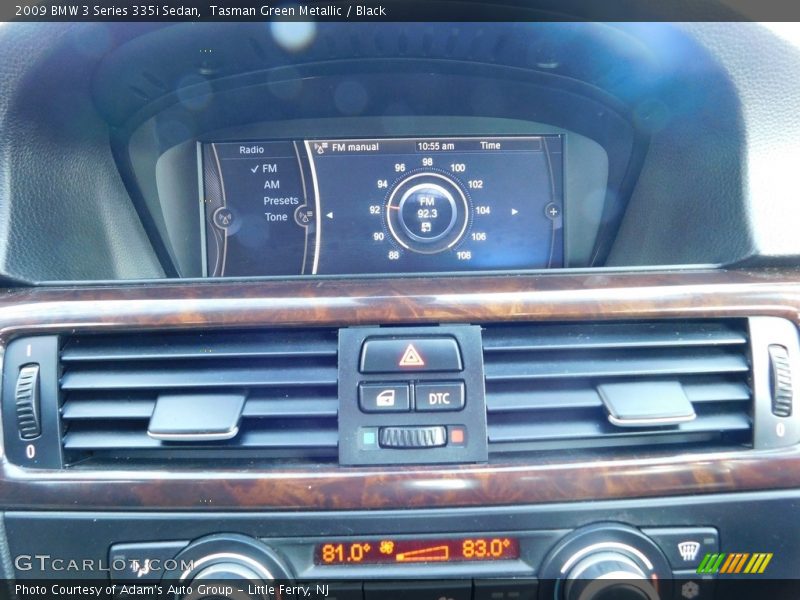 Tasman Green Metallic / Black 2009 BMW 3 Series 335i Sedan