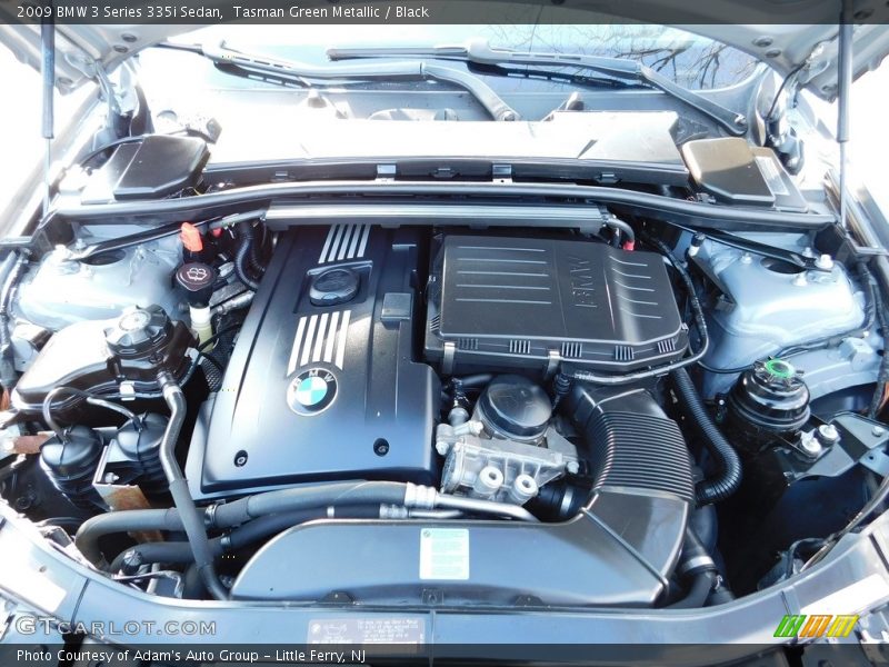 Tasman Green Metallic / Black 2009 BMW 3 Series 335i Sedan