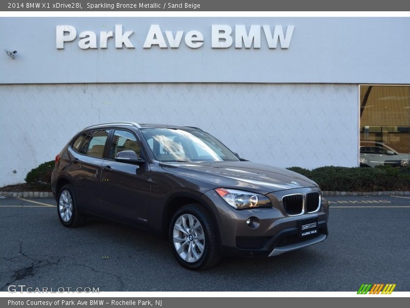 Sparkling Bronze Metallic / Sand Beige 2014 BMW X1 xDrive28i