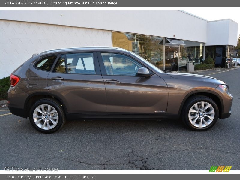 Sparkling Bronze Metallic / Sand Beige 2014 BMW X1 xDrive28i