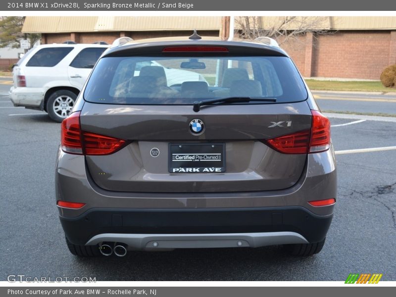 Sparkling Bronze Metallic / Sand Beige 2014 BMW X1 xDrive28i