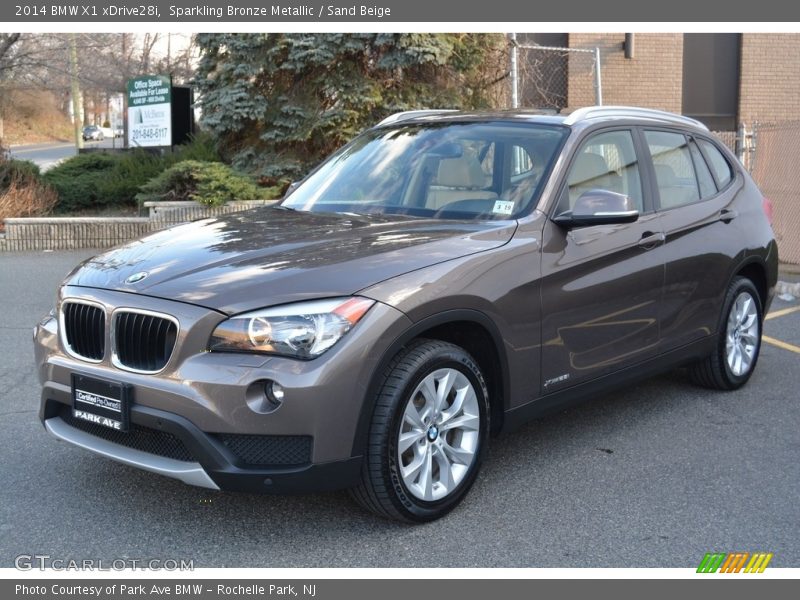 Sparkling Bronze Metallic / Sand Beige 2014 BMW X1 xDrive28i