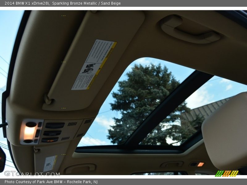 Sparkling Bronze Metallic / Sand Beige 2014 BMW X1 xDrive28i