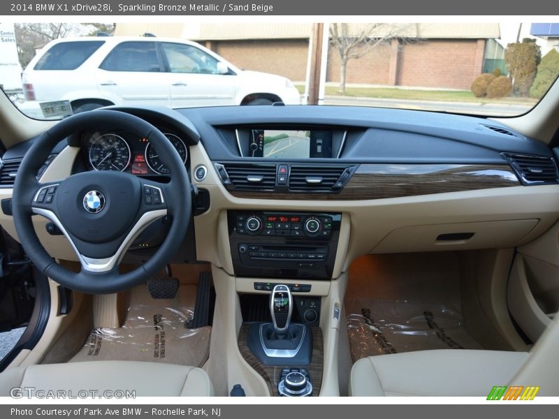 Sparkling Bronze Metallic / Sand Beige 2014 BMW X1 xDrive28i