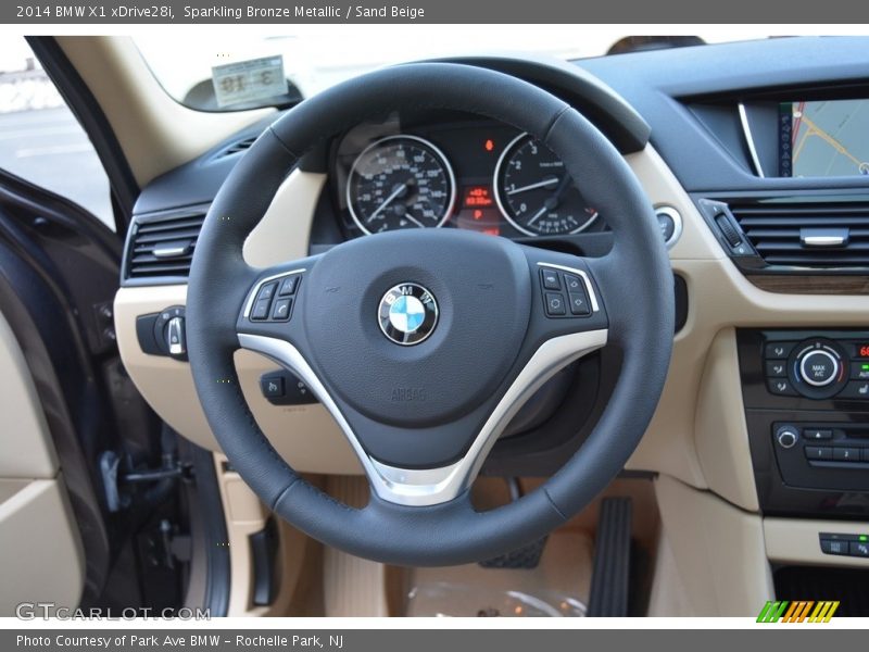 Sparkling Bronze Metallic / Sand Beige 2014 BMW X1 xDrive28i