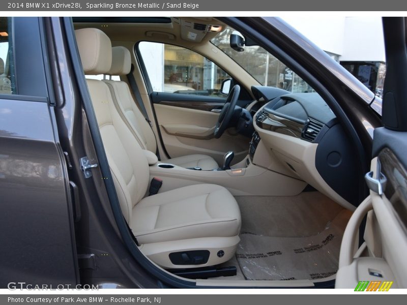 Sparkling Bronze Metallic / Sand Beige 2014 BMW X1 xDrive28i