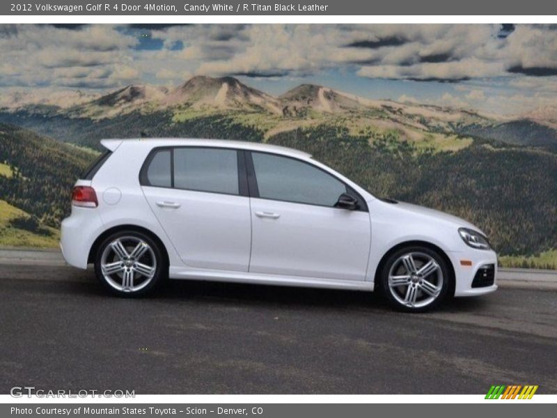 Candy White / R Titan Black Leather 2012 Volkswagen Golf R 4 Door 4Motion