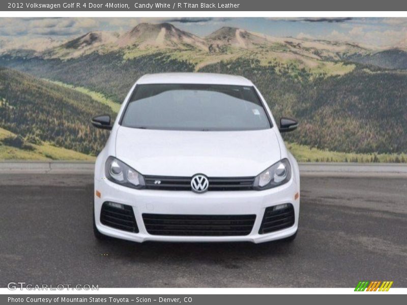 Candy White / R Titan Black Leather 2012 Volkswagen Golf R 4 Door 4Motion