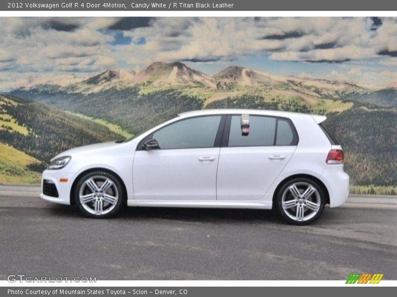 Candy White / R Titan Black Leather 2012 Volkswagen Golf R 4 Door 4Motion