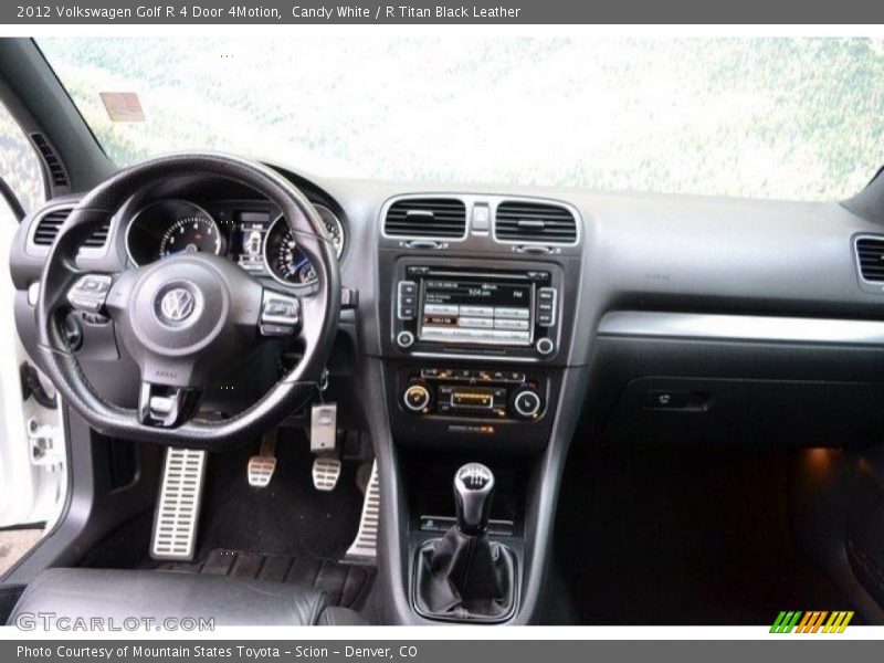 Candy White / R Titan Black Leather 2012 Volkswagen Golf R 4 Door 4Motion