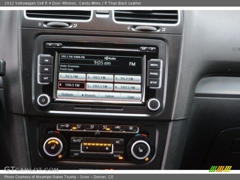 Candy White / R Titan Black Leather 2012 Volkswagen Golf R 4 Door 4Motion