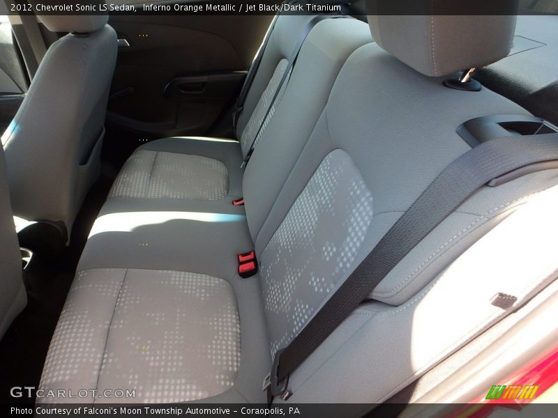 Inferno Orange Metallic / Jet Black/Dark Titanium 2012 Chevrolet Sonic LS Sedan