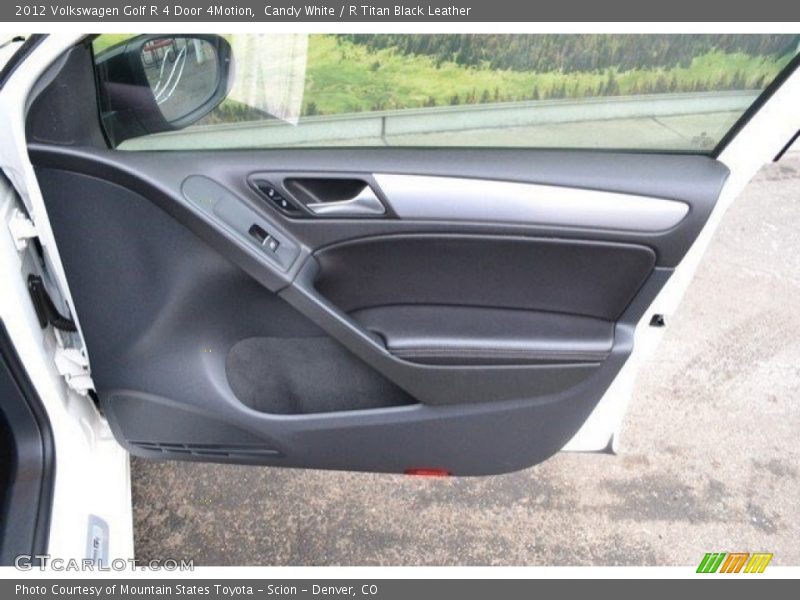 Candy White / R Titan Black Leather 2012 Volkswagen Golf R 4 Door 4Motion