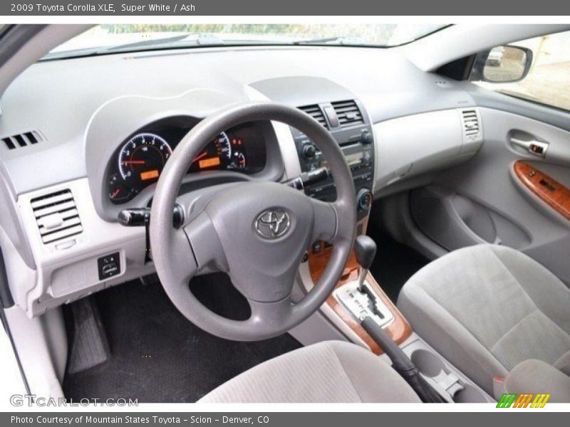 Super White / Ash 2009 Toyota Corolla XLE