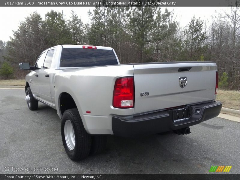 Bright Silver Metallic / Black/Diesel Gray 2017 Ram 3500 Tradesman Crew Cab Dual Rear Wheel