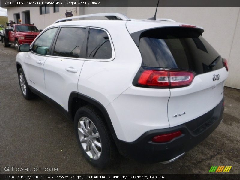 Bright White / Black 2017 Jeep Cherokee Limited 4x4