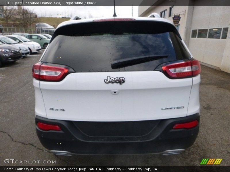 Bright White / Black 2017 Jeep Cherokee Limited 4x4