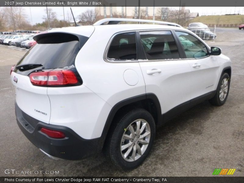 Bright White / Black 2017 Jeep Cherokee Limited 4x4