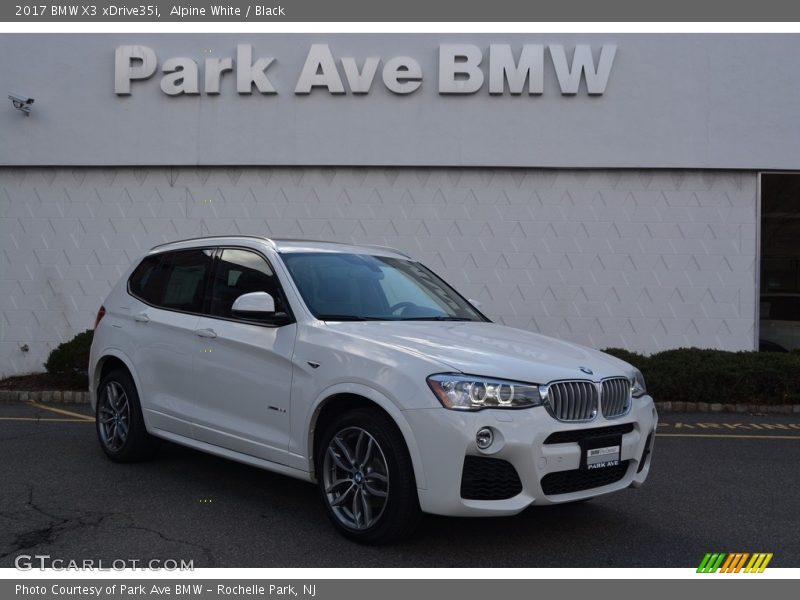 Alpine White / Black 2017 BMW X3 xDrive35i